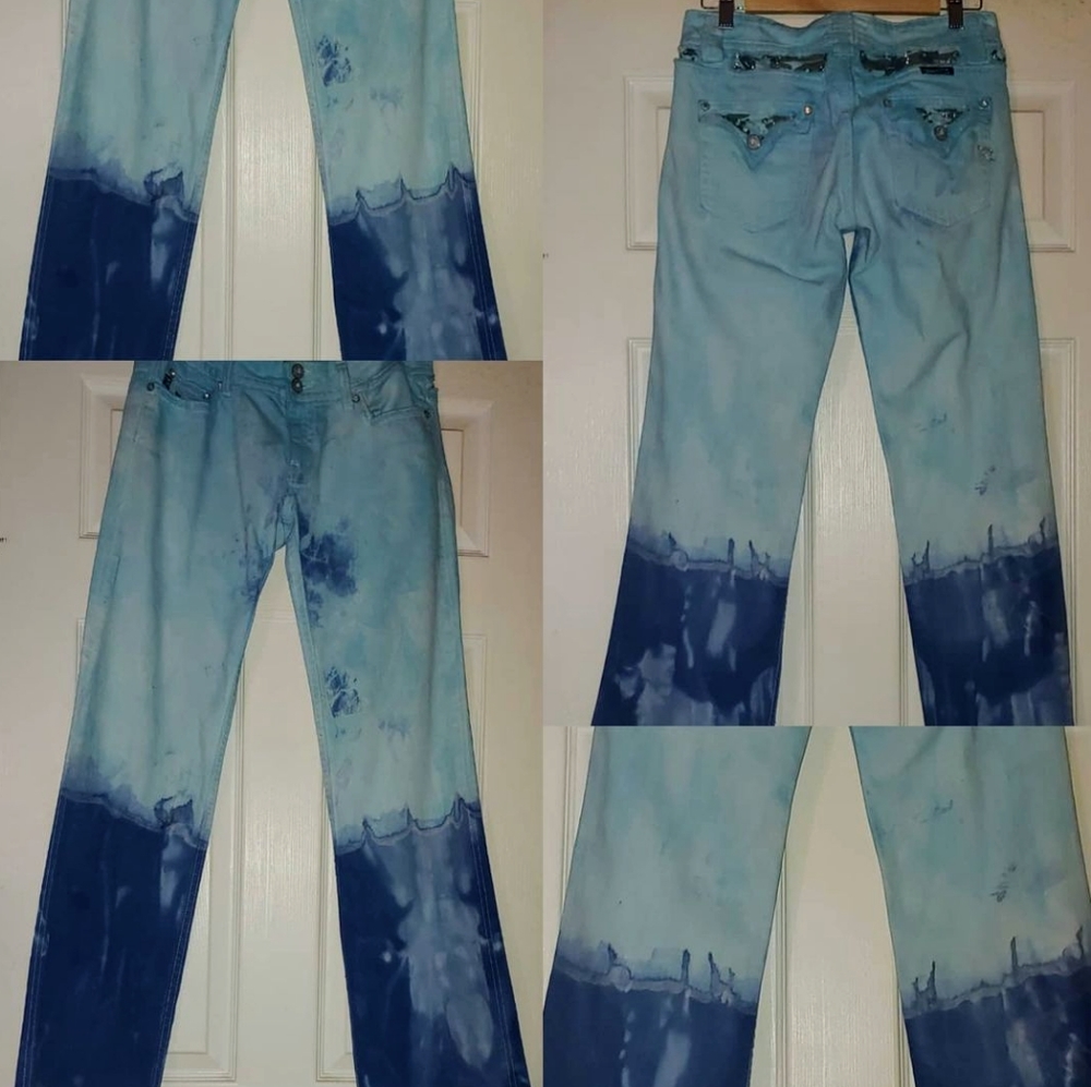 SOLD!! Tie dye one of a kind jeans